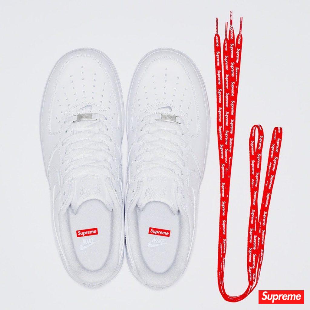 Supreme x Nike Air Force 1 Low 货号：CU9225-100