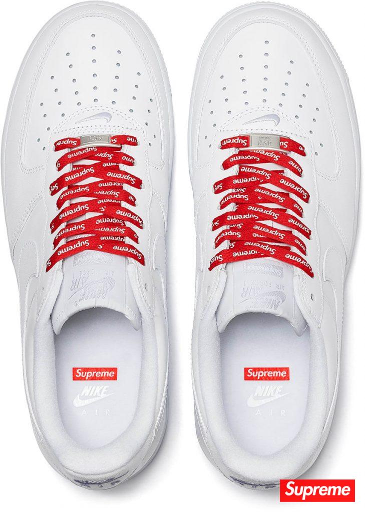 Supreme x Nike Air Force 1 Low 货号：CU9225-100