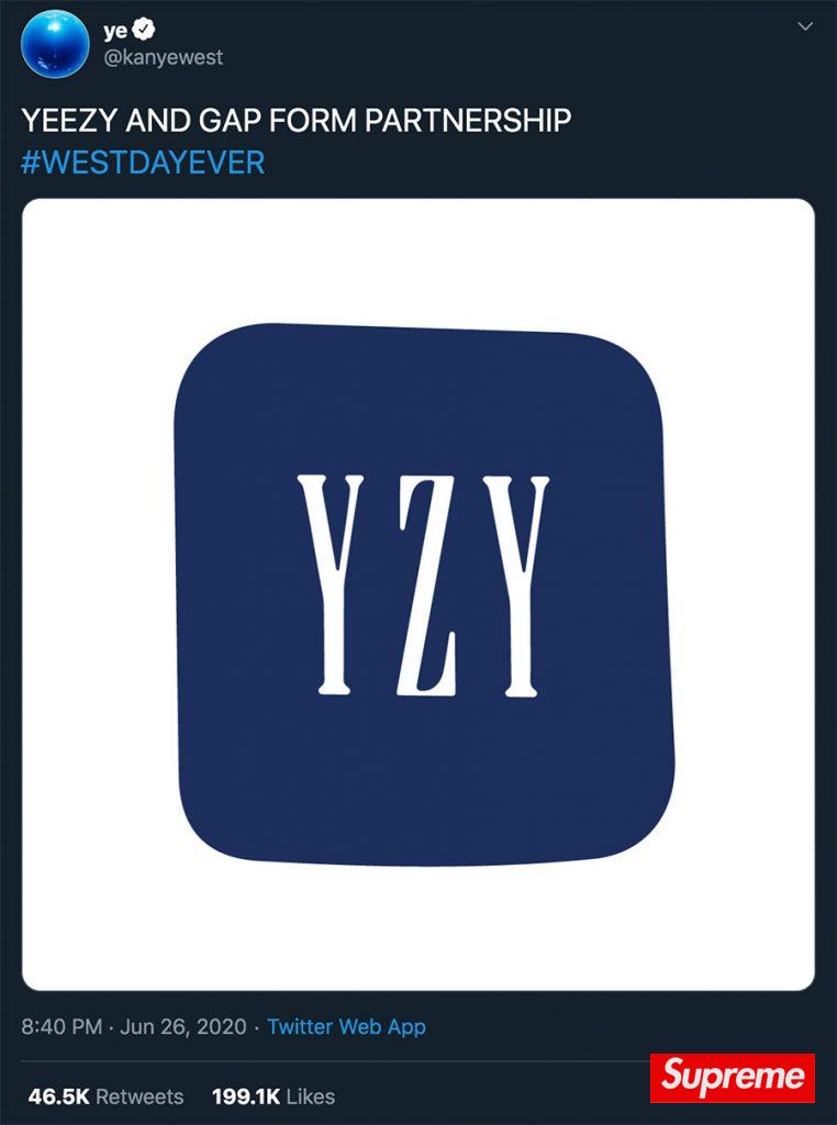YZY x GAP 联手合作，侃爷预意打造亲民价 Yeezy？！