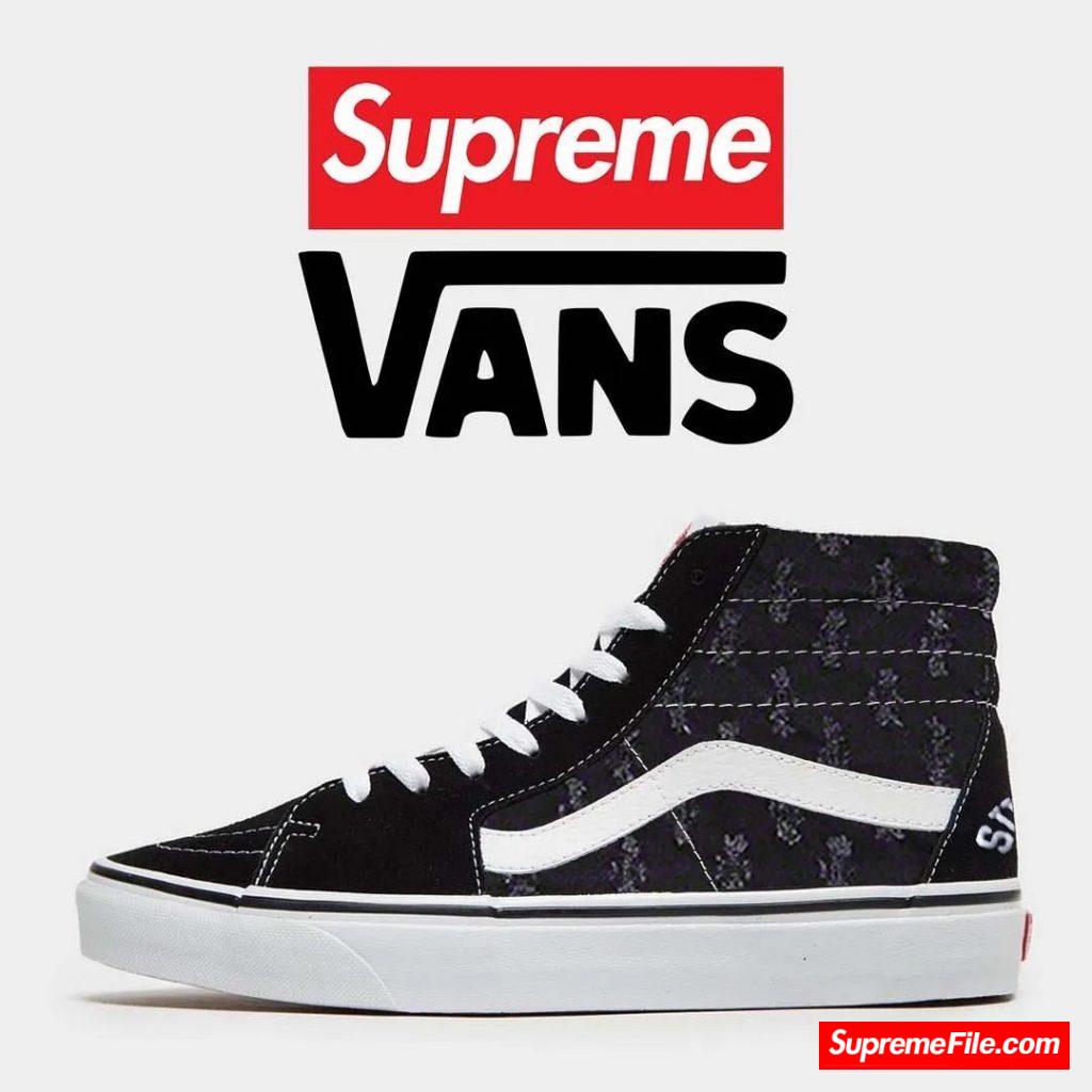 Supreme x Vans-Hole Punch Denim Sk8-Hi & Slip On 联名系列