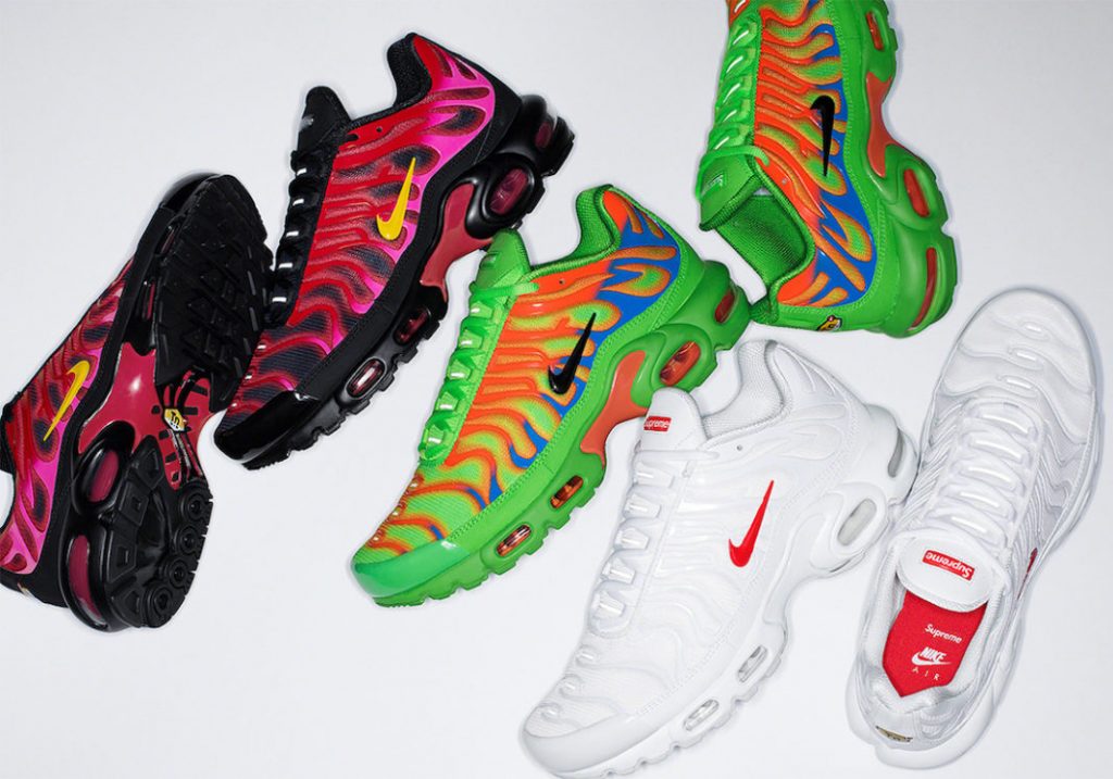 Supreme x Nike Air Max Plus TN 货号：DA1472-300/DA1472-600