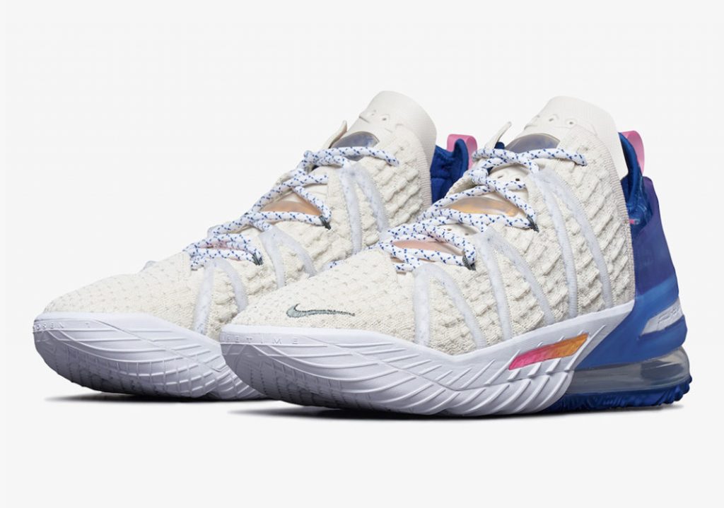 詹姆斯洛杉矶配色 Nike LeBron 18 “Los Angeles By Day” 货号：DB8148-200