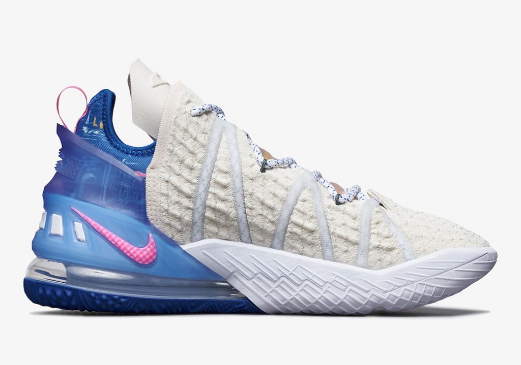 詹姆斯洛杉矶配色 Nike LeBron 18 “Los Angeles By Day” 货号：DB8148-200