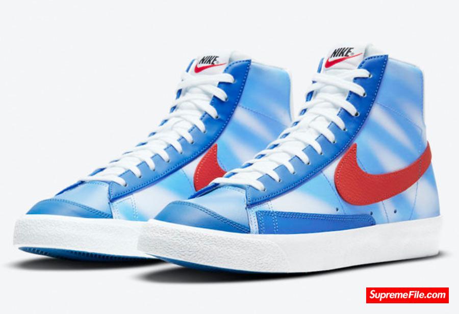蓝天白云配色，耐克开拓者新品 Nike Blazer Mid 即将发售