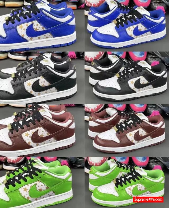 多色上脚图曝光Supreme联名Nike满天星或将下周来袭？